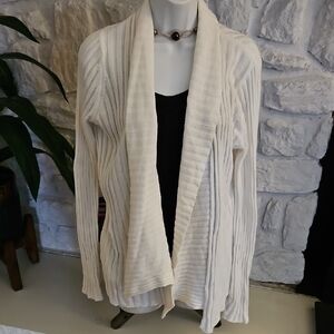 Express Classic Coastal White Spring Cardigan Size M